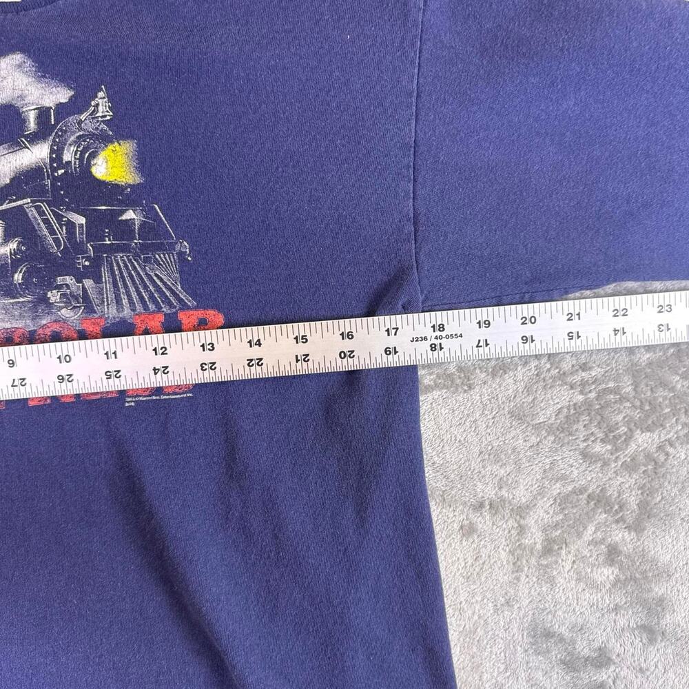 Y2K The Polar Express Movie Graphic Pro Delta Long Sleeve Shirt Youth XL - Picture 5 of 7
